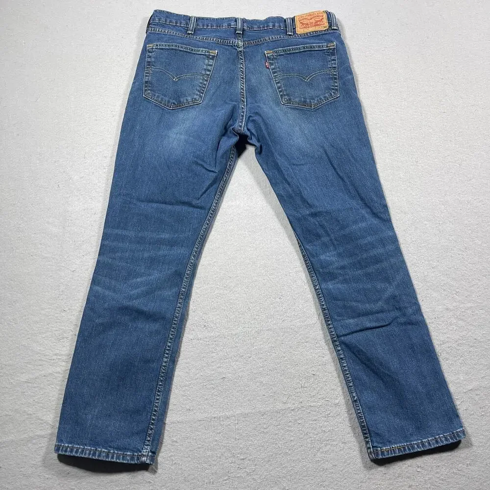 Levi's Mens 511 Straight Leg Stretch Jeans 36x28 Medium Blue Denim (38x30 tag)‎